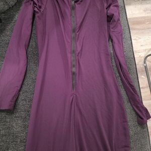 Chic Long Sleeve Purple Jumpsuit